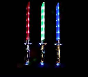 Neueste Design 76cm Flash Laser messer mit Musik leuchtenden LED Schwert Kunststoff Kinder Flash Spielzeug Großhandel - Product Image 3