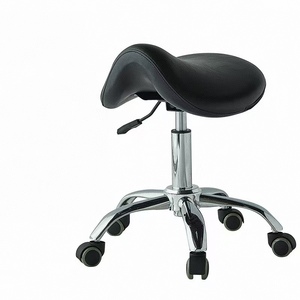 Kisen Factory Price Professional Synthetic Leather Salon Barbershop <b>Stool</b> with Wheels Haircut Chair - Product Image 4
