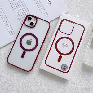 Funda Magnética de Lujo para Teléfono, TPU+Acrílico, Carga Inalámbrica Qi, Antigolpes, para 17 Air 16 15 Pro <span class=keywords><strong>Max</strong></span>/14 Pro/13/12/11/X/XR/<span class=keywords><strong>XS</strong></span>/<span class=keywords><strong>XS</strong></span> <span class=keywords><strong>Max</strong></span> - Product Image 1