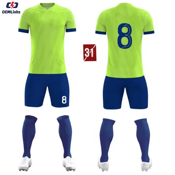 Op Maat Gemaakte Voetbal Sportuitrusting Gemaakt In China Populair In Europa En Amerika Voetbal Sport T-Shirts Voetbal Sportkleding