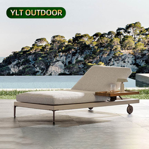Chaise <span class=keywords><strong>de</strong></span> plage moderne <span class=keywords><strong>de</strong></span> luxe pour l'extérieur chaises longues <span class=keywords><strong>de</strong></span> <span class=keywords><strong>jardin</strong></span> côté piscine mobilier d'extérieur pour hôtel chaises <span class=keywords><strong>de</strong></span> plage à cadre en aluminium - Product Image 1