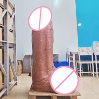 Juguete Sexual Realista de 1.55 Metros, Dildo Súper Grande y Grueso, Dildo Enorme con Textura de Piel Real para Placer Vaginal y Anal, Juguete Sexual Realista para Mujeres
