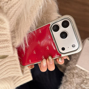 Suitable for iPhone 17 Pro Max case, premium red with gold butterfly resin hard case, full coverage, shockproof - Product Image 6