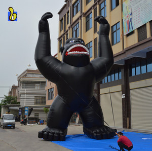 <span class=keywords><strong>Gorille</strong></span> noir gonflable géant <span class=keywords><strong>de</strong></span> 25 <span class=keywords><strong>pieds</strong></span> pour la publicité - Product Image 1