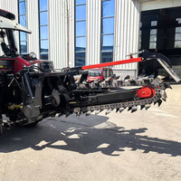 Offre Spéciale : Trancheuse à Chaînes Portée par Tracteur à 3 Points pour le Creusement de Caniveaux de Câbles, d'Irrigation Agricole et de Conduites, Profondeur et Largeur Personnalisables