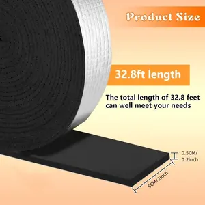 Самоклеящаяся изоляционная лента из алюминиевой фольги и резины шириной 2 дюйма (5 см) и длиной 10 м для труб, для холодной и горячей воды, снижает теплопотери, для бытового использования - Product Image 5