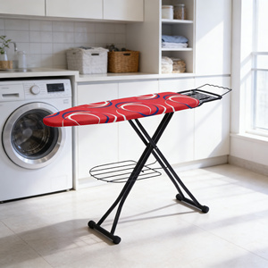 Planche <span class=keywords><strong>à</strong></span> <span class=keywords><strong>repasser</strong></span> réglable en hauteur, robuste, en métal, pliable, multifonctionnelle, avec <span class=keywords><strong>support</strong></span> pour fer <span class=keywords><strong>à</strong></span> <span class=keywords><strong>repasser</strong></span> - Product Image 4