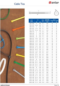 VANTAR Kẹp Cáp PA66 Tự Khóa Dây Nhựa Buộc Dây Cáp Nylon - Product Image 4