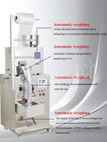 Une petite machine d'emballage verticale automatique multifonctionnelle, adaptée à l'emballage du sucre, du café, du thé, des fruits secs, etc.