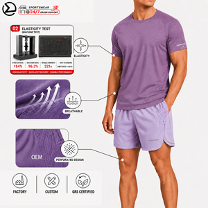 ชุดวอร์ม <span class=keywords><strong>PRO</strong></span> แบบสั่งทำพิเศษสำหรับผู้ชาย แห้งเร็ว ระบายอากาศได้ดี กางเกงขาสั้น ชุดเสื้อผ้ากีฬา - Product Image 1