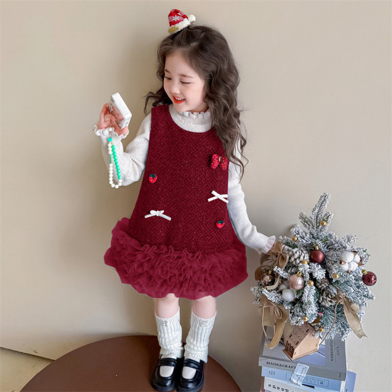 Abito rosso a due pezzi