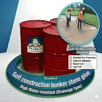 Colle liquide polyuréthane perméable à l'eau EASYBOND pour la construction de galets, de bunkers de golf et de ballast ferroviaire
