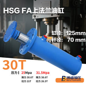 Cilindro Hidráulico de 30T con Montaje en Brida, Empuje de 30 Toneladas, Vástago Cromado Duro a Prueba de Fugas para Cargas Pesadas, Stock de Fábrica - Product Image 4