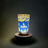 Capteur d'eau 12oz 16oz sûr pour les aliments buvant une tasse LED lumineuse en verre amusante pour la promotion du festival