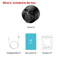 Mini caméra de surveillance intelligente pour la maison avec vision nocturne H.264, garantie 1 an, audio unidirectionnel, capteur CMOS pour la sécurité intérieure