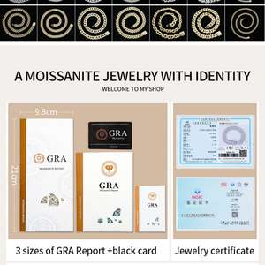 Cadena Cubana de Moissanita Color DEF, Chapado en Oro sobre Plata de Ley 925, Collar para Hombre, Versátil para Combinar con Diferentes Estilos de Ropa - Product Image 6