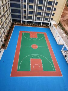 Suelo Deportivo de Silicona PU de Alto Rendimiento Certificado por la IAAF INOLP para Estadios de Baloncesto, Hecho en Guangdong, Superficie con Absorción de Impactos - Product Image 4