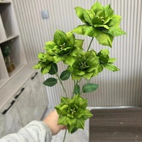 Bunga Mawar Sutra Berkualitas Tinggi PPS 6 Tangkai Buatan 80cm untuk Dekorasi Pernikahan dan Dekorasi Dalam Ruangan