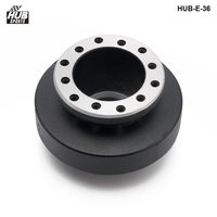 Volant de course Courte Patron Hub Adaptateur Kit Noir En Aluminium Quick Release Hub Adaptateur Kit pour BMW E36 HUB-E-36