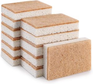 Almohadillas de Pulpa de Madera Ecológicas, Esponja de Celulosa Biodegradable Natural para Cocina, Absorción de Agua del 750%-2000%, 20 mm - Product Image 1