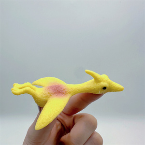 HAPU Factory Pequeño Tirachinas de Dedo de Dinosaurio, Juguete de Descompresión, Tirachinas de Animal Ecológico de TPR, Juguete Volador de Dedo - Product Image 3