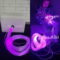 Kit d'éclairage LED interactif à fibres optiques à changement de couleur pour salle sensorielle, jouets sensoriels pour l'autisme, équipement de thérapie et d'entraînement sensoriel
