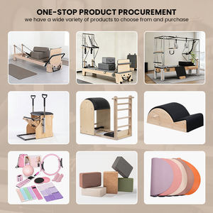 Reformer Pilates d'Intérieur pour Entraînement, Fitness et Gymnastique, Demi-<span class=keywords><strong>Trapeze</strong></span>, Reformer Pilates de Haute Qualité pour Studio et Usage Domestique, Reformer Pilates en Bois - Product Image 4