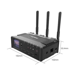 Q8 4G Decoder Streaming, dengan Ikatan Seluler H264/H265 HEVC Unit Transmisi Video untuk HDMI/SDI 1080P