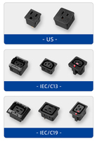 PDU Intelligent 42 ports IEC type télécommande contrôlée 32A 63A PDU pour rack