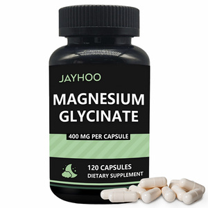 Cápsulas de Suplemento Dietético de Glicinato de Magnesio Quelado para Adultos OEM, 400 mg, para Mejorar la Densidad Ósea y Apoyar la Memoria - Product Image 1