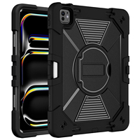 Étui de protection robuste antichoc pour tablette B2B avec support intégré et protection renforcée des coins pour iPad Air 13 pouces M2/M3/M4