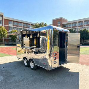 VIN Certified Stainless Steel Hot Dog Coffee Food Truck Mobile <b>Waffle</b> Concession Trailer - Product Image 2