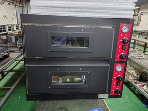 <span class=keywords><strong>Four</strong></span> à pizza à gaz à double étage ZH-4EP4, machine à pizza professionnelle en acier inoxydable, utilisation commerciale Campbon pour cuisine professionnelle - Product Image 4