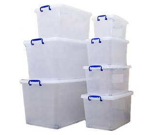 Plastic Storage Box 16L-180L Multipurpose Custom Household Wholesale Clear Plastic Storage Box