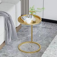 Petite table d'angle en métal d'art simple pour le salon pour la conception élégante de cercle de villa ou d'hôtel