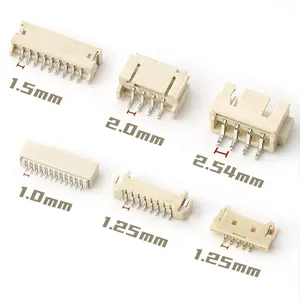 Fio a bordo 1.0 milímetros 1.25 milímetros 1.5 milímetros 2.54 milímetros 3.96 milímetros 5.08 milímetros arremesso ZH HY VH 2-16pin XH jst PH 2.0 smd conector da bolacha