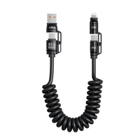 Kabel Data 4-in-1 Tipe-C Pengisian Daya Super Cepat 240W untuk iPhone, Ponsel Android & Printer dengan Pengisian Cepat dan Penggunaan di Mobil