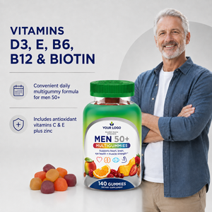 Gummies multivitaminées pour hommes : soutien OEM/ODM, favorisent la santé corporelle, maintiennent la force musculaire, stimulent la vitalité physique, riches en vitamines multiples. - Product Image 3