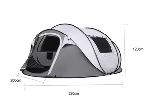 Pare-soleil double couche étanche à la neige pour le <span class=keywords><strong>camping</strong></span>, ouverture automatique rapide et étendue pour la plage, le glamping et les tentes, tente dôme - Product Image 4