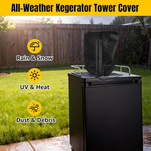 Funda Impermeable <span class=keywords><strong>para</strong></span> Torre <span class=keywords><strong>de</strong></span> <span class=keywords><strong>Cerveza</strong></span> Kegerator, Funda Individual/Doble con Cremallera y Cordón Ajustable, Apta <span class=keywords><strong>para</strong></span> Interiores o Exteriores, a Prueba <span class=keywords><strong>de</strong></span> Polvo - Product Image 1