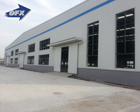 Estructura de acero prefabricada de dos pisos de diseño práctico de China, construcción ligera, modelos metálicos, soldadura de almacén para Kenia