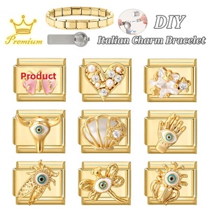 Italian Micro-pave Gold-base Electroplated Modular Connectors for DIY Simple Stylish and Sweethandmade <b>Bracelet</b> Accessories - Product Image 4