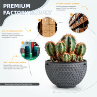 Pot de fleurs suspendu auto-arrosant traditionnel en PP avec trous de drainage, capacité de 1,28 L, pour une utilisation en intérieur/extérieur dans le jardin domestique