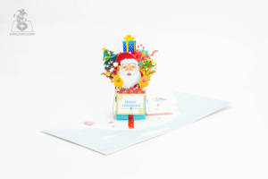 Cartes de Noël 3D Pop Up de haute qualité, cartes de voeux artisanales pour les vacances vietnamiennes, vente en gros - Product Image 6
