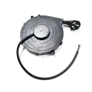 Carrete de cable retráctil FT1 de 12V, con enchufe chino, 2,5 m