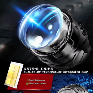 ไฟตัดหมอกหน้ารถยนต์ F12X แสงสีขาว/เหลือง ไฟตัดหมอก LED สามสี เลนส์ไฟตัดหมอก 6000K 3000K 4500k - Product Image 1