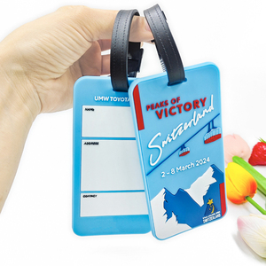 Etiqueta de Equipaje de Silicona PVC Suave Personalizable con Logotipo, Accesorios de Viaje, Etiqueta de Equipaje Promocional para Negocios - Product Image 4