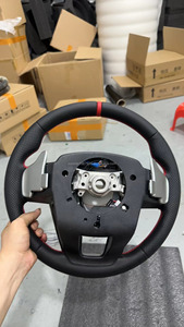 원래 디자인 하이 퀄리티 D-자형 블랙 스포츠 스티어링 휠 모든 자동차 <span class=keywords><strong>Hilux</strong></span> 비고 LC 71 72 73 74 75 76 77 에 사용 - Product Image 2