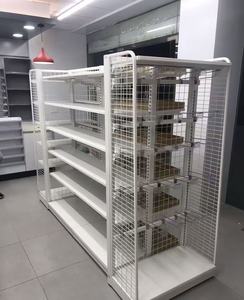 Factory Price YuanHong Multi-Layer Steel Epoxy Powder Coated Supermarket Gondola Shelves Double-Sided L-Shaped Adjustable Height - Product Image 6