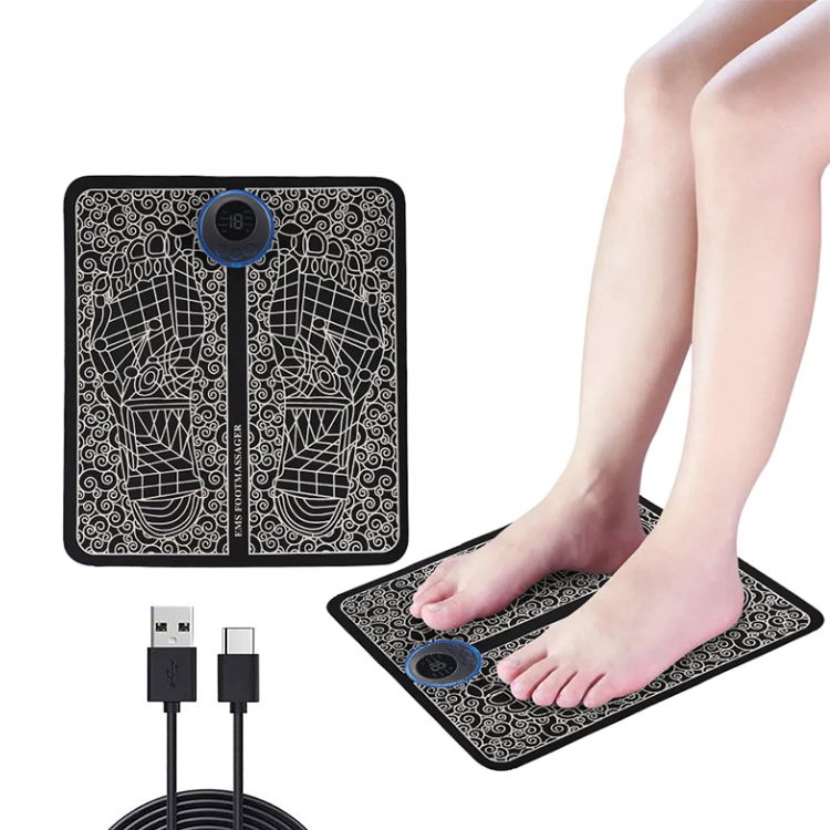 Électrodes électriques pour pieds, réflexologie circulatoire, relaxation en profondeur, masseur électrique rechargeable